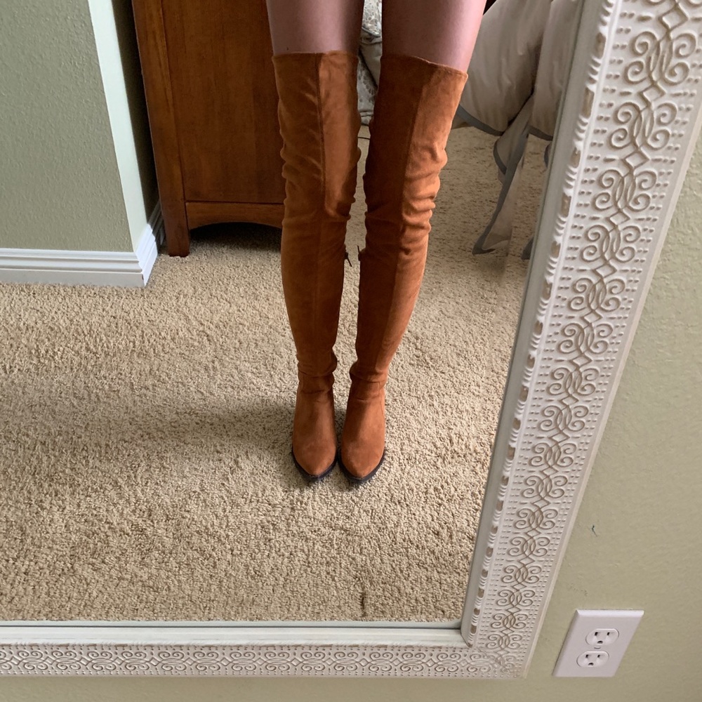 Jeffrey Campbell Gatlin Knee High Suede Boots